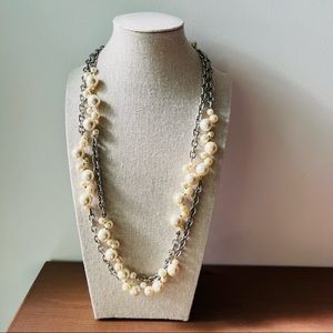 Anne Klein Pearl Two Way Necklace